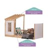 Cama Montessoriana Garden com Telhado Pergolado e Grade de Proteção Casatema MadeiraOriginals - 4