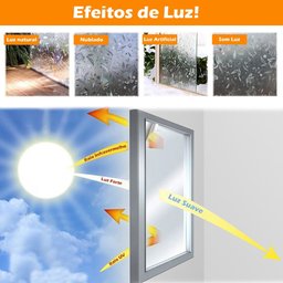 Pelicula Adesivo Eletrostatica Vidro Jateado Faixas Degrade - 4