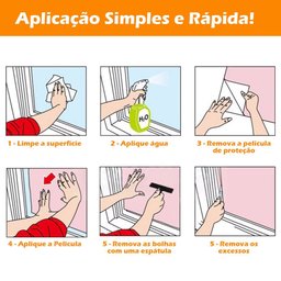 Pelicula Adesivo Eletrostatica Vidro Jateado Faixas Degrade - 5