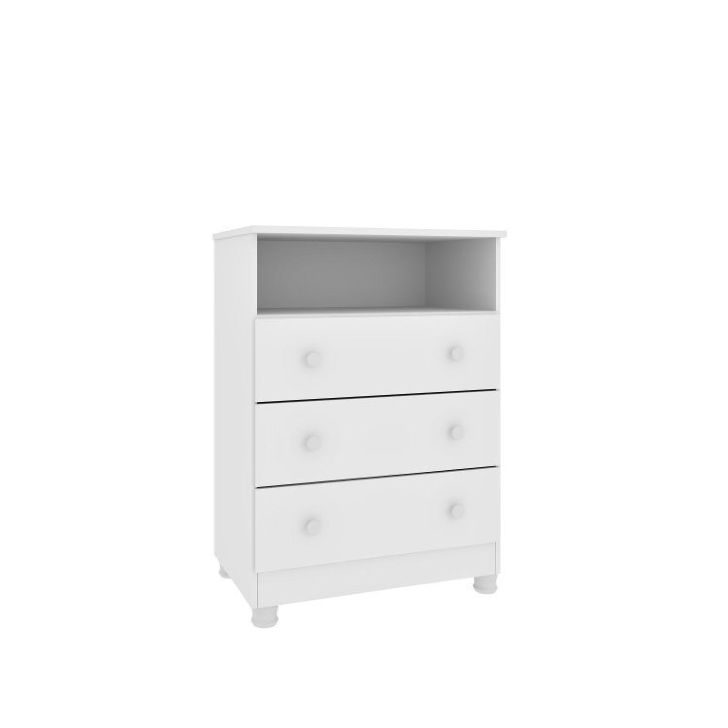 Quarto de Bebê Completo Berço Guarda Roupa 2 Portas Cômoda 3 Gavetas Doçura com Pés Tcil Móveis - 11