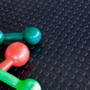 Ver imagem 2 de Piso Emborrachado Moeda Wet Floor - Kit 40 Placas (10m²) 0,50x0,50m - Preto