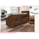 Ver imagem 1 de Cama Solteiro Reforçada com Baú e Colchão Solteiro D20 Larissa Mdf/mdp Malbec