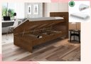 Ver imagem 1 de Cama Solteiro Reforçada com Baú e Colchão Solteiro D20 Larissa Mdf/mdp Malbec