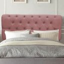 Ver imagem 1 de Painel Estofado Luxo Capitonê Livia 90cm Solteiro para Cama Box Suede Rose - Gat Magazine