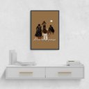 Ver imagem 2 de Quadro Decorativo Candomblé - Lua 24x18cm:madeira Branca