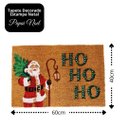 Ver imagem 3 de Tapete Capacho Fibra de Coco Natal Papai Noel 40x60cm - Magizi