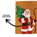 Ver imagem 2 de Tapete Capacho Fibra de Coco Natal Papai Noel 40x60cm - Magizi