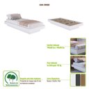 Ver imagem 5 de Cama de Solteiro Flutuante 92cm x 192cm para Quarto Cor:Mel