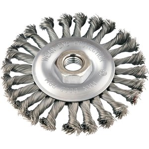 Escova Circular Torcida 4.1/2x1/2 Rosca M14 Aço Carbono Pol