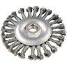Escova Circular Torcida 4.1/2x1/2 Rosca M14 Aço Carbono Pol - 1