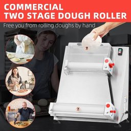 Takywep Rolo Automático de Massa de Pizza Comercial 370w, 40cm, Aço Inox - 2