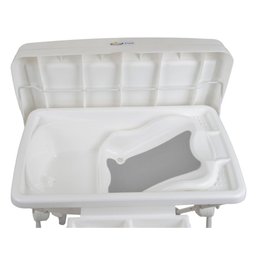 Banheira de Bebê com Suporte Desmontável e Trocador Millenia+ Branco Burigotto - 5