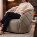 Ver mais imagens de Poltrona Decorativa Organica Essence Base Fixa Courino Tcs 726 Moll
