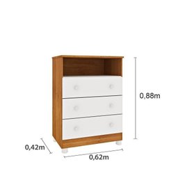 Quarto de Bebê Completo Berço Guarda Roupa 2 Portas Cômoda Doçura com Pés Tcil Móveis - 12 Quarto de Bebê Completo Berço Guarda Roupa 2 Portas Cômoda Doçura com Pés Tcil Móveis - 12