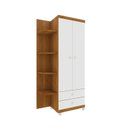 Ver imagem 5 de Quarto de Bebê Completo Berço Guarda Roupa 2 Portas Cômoda Doçura com Pés Tcil Móveis