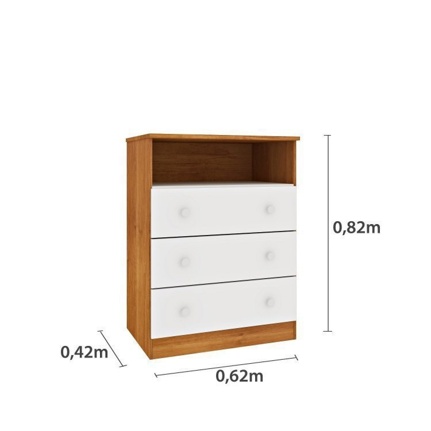 Quarto de Bebê Completo Berço Guarda Roupa 2 Portas Cômoda Doçura Tcil Móveis - 9