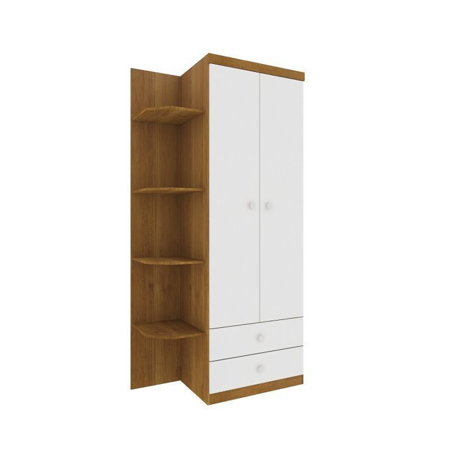 Quarto de Bebê Completo Berço Guarda Roupa 2 Portas Cômoda Doçura Tcil Móveis - 11