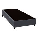 Ver imagem 1 de Cama Box Solteiro Homequeen Estrutura em Madeira Sintético Cinza Homequeen