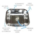 Ver imagem 3 de Cuba De Aço Inox 304 Linha Industrial 60x50x30cm