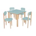 Ver imagem 2 de Kit Mesa e Cadeiras Linha Colorê Brinquedoteca Sala de Aula:menta
