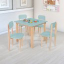 Ver imagem 1 de Kit Mesa e Cadeiras Linha Colorê Brinquedoteca Sala de Aula:menta