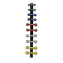Ver imagem 1 de Suporte De Parede Para 5 Pares De Halteres De Peso Preto