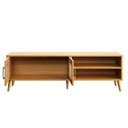 Ver imagem 4 de Rack 160cm c/ 2 Portas de Vidro Canelado - Carvalho Rose