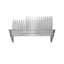 Ver imagem 1 de Escorredor Louça 20 Pratos Inox Não Enferruja Resistente - Inox