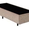 Cama Box Solteiro 78 Bege Suede - Santo Box - 2