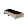 Cama Box Solteiro 78 Bege Suede - Santo Box - 1