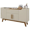 Ver imagem 1 de Balcão Aparador Buffet 4 Portas 1 Gaveta Future Off White Cinamomo Bechara