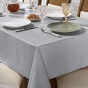 Ver imagem 2 de Toalha de Mesa 8 Lugares Térmica 1,40m X 2,50m Resistente Grande Cozinha Jantar Impermeável Cinza