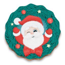 Guirlanda de Natal em Mdf - Natal em Sua Porta- Área Externa/interna/porta/papai Noel/natal - 2