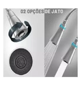 Ver imagem 6 de Torneira Quadrada Metal Gourmet Cozinha Mesa Bancada C Ducha:Preto