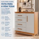 Ver imagem 7 de Conjunto Quarto de Solteiro Roupeiro Flórida + Cômoda Monique 100% MDF Yescasa