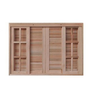 Janela de Madeira Veneziana 160x100cm 6 Folhas Rodam 