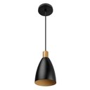 Ver imagem 1 de Blumenau Pendente Ceci Red Alum Ø150mm Interno Dourado Preto Liso Preto e Dourado