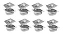 Ver imagem 2 de Conj 8 Cubas Gastronômica em Inox Gn 1/6x65 Mm 1 Litro + 8 Tampas 1/6 em Inox sem Abertura Zahav 138