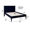 Ver imagem 5 de Cama Casal Madeira Pés Luiz Xv 60834 Hannover