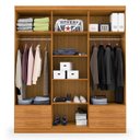 Ver imagem 2 de Guarda-roupa Casal 6 Portas 4 Gavetas Advantage