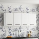 Ver imagem 1 de Armário Aéreo para Cozinha em Aço 144cm Novo Vênus Branco