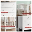Ver imagem 7 de Conjunto Quarto Bebê Berço + Cômoda + Colchão Bbi-56 Dm-219 3 Gavetas MDP e MDF Branco Ditália