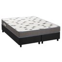 Ver imagem 1 de Cama Box Queen: Colchão Espuma D33 Ortobom Light Saúde + Base CRC Suede Gray(158x198)