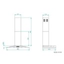 Ver imagem 3 de Coifa de Parede 80cm Vidro Curvo Clean Fogatti 127v Wood