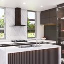 Ver imagem 2 de Coifa de Parede 80cm Vidro Curvo Clean Fogatti 127v Wood