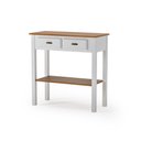 Ver imagem 1 de Aparador 2 Gavetas Clássico Pequeno MDF Montado Ecomem Prateleira Branco - Imbuia