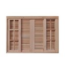 Ver imagem 2 de Janela de Madeira Veneziana 120x100cm 6 Folhas Rodam 