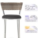 Ver imagem 3 de Banqueta Bistro para Bar, Cozinha, Balcão em Alumínio e Fibra Tc Zanutto 5 Unidades Capuccino