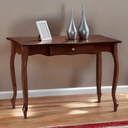 Ver imagem 1 de Aparador Meyer para Sala com Pés Luiz Xv e 1 Gaveta - Castanho Envelhecido