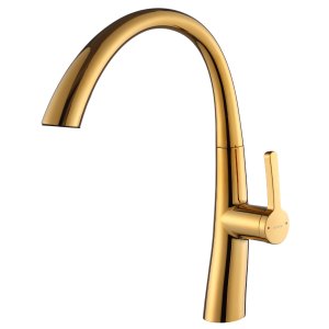 Torneira Monocomando Dourada Gold Ducha Extensível Spray Chuveirinho Luxo Cozinha Área Gourmet Inova